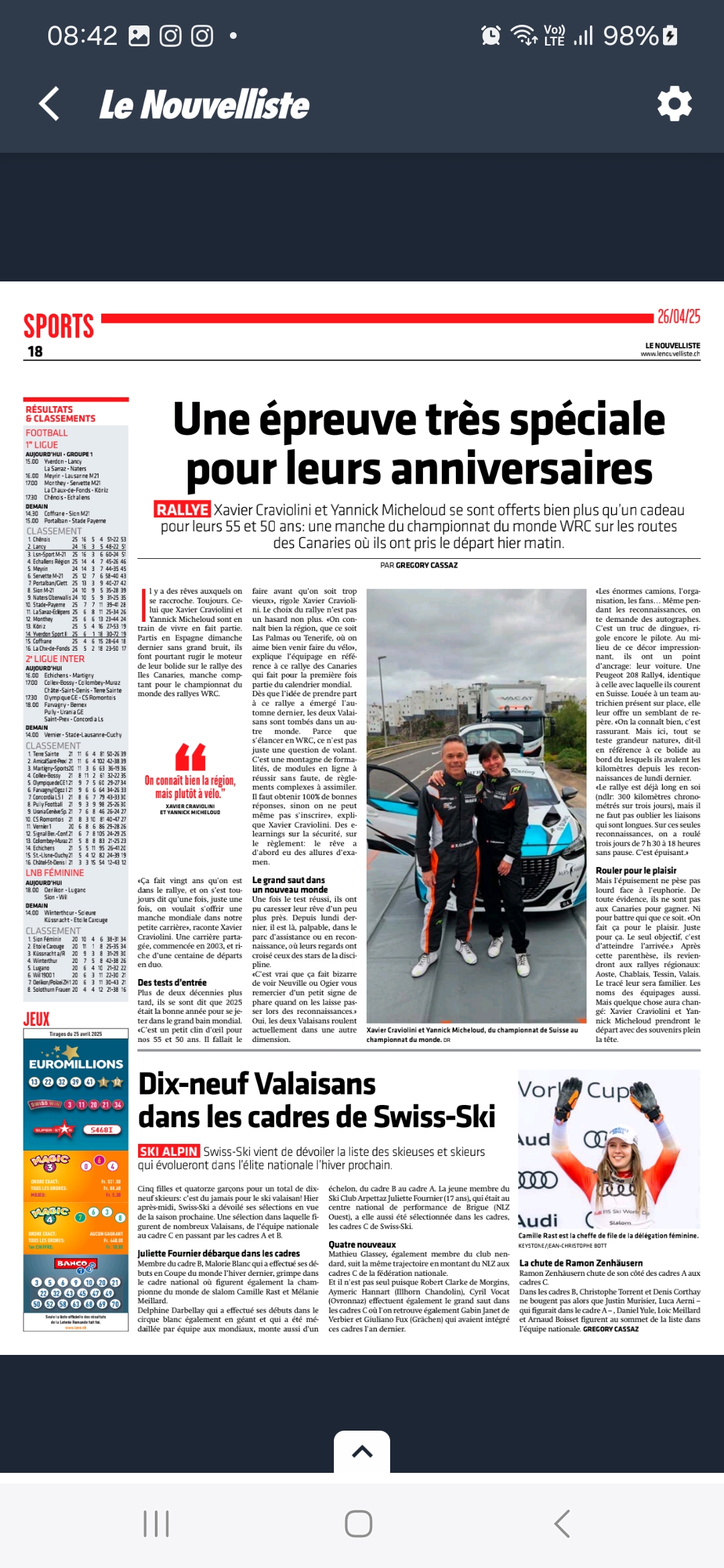 Le Nouvelliste — WRC Rallye des Canaries (1/2)