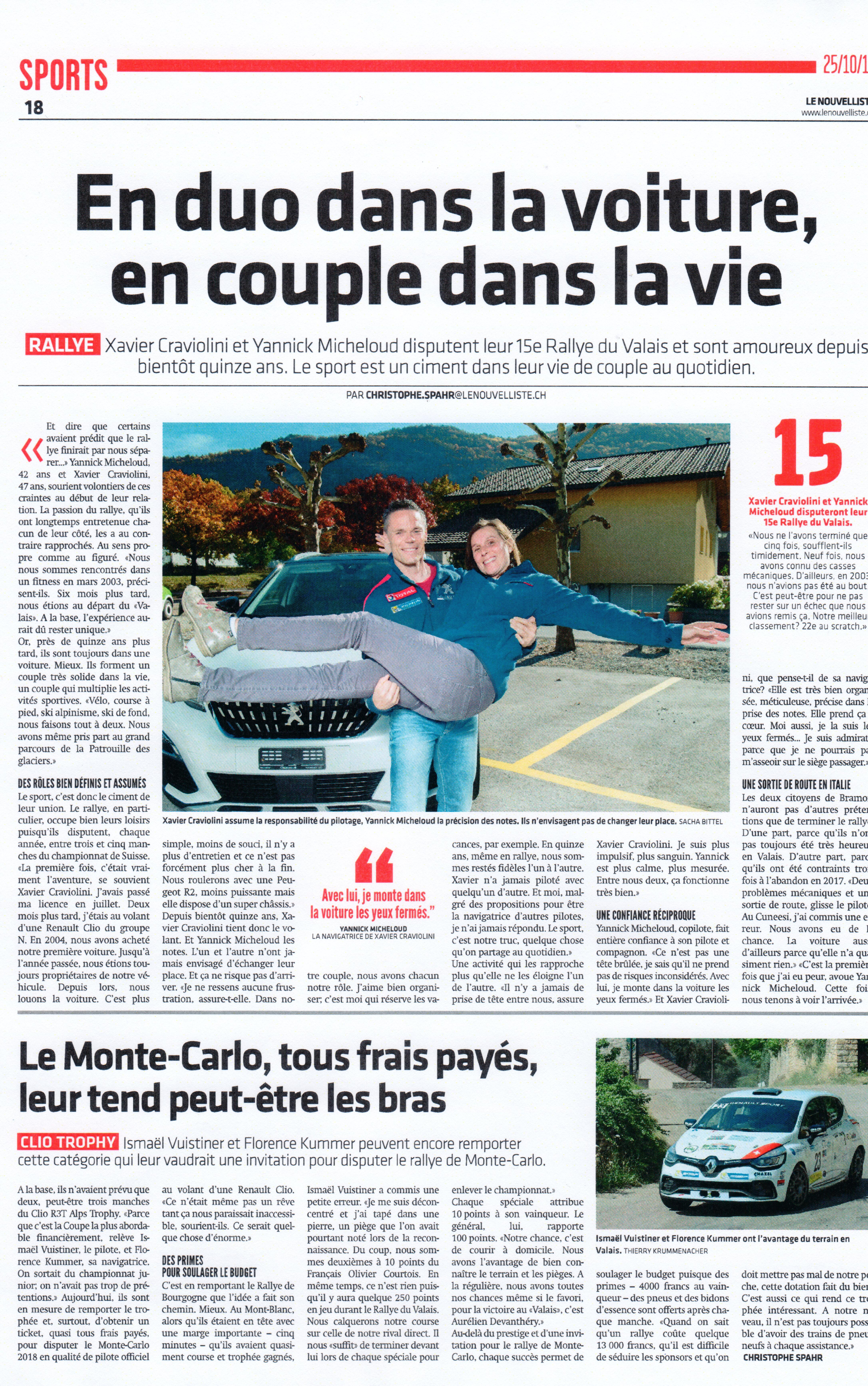 Coupure de presse — saison 2017